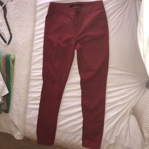 Red Calvin Klein jeans